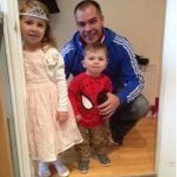 Picture of my kids before going out to play