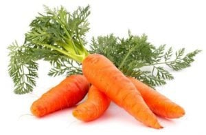 Picture of a carrot. Good source of vitamin A. Help you to see